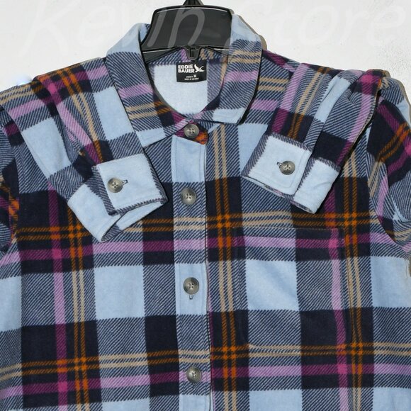 Eddie Bauer Ladies'‎ Microfleece Button-Up Shirt - Picture 4 of 7